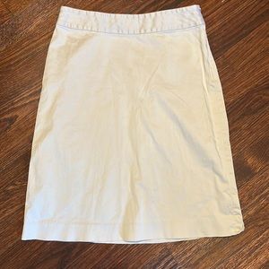 Cream pencil skirt